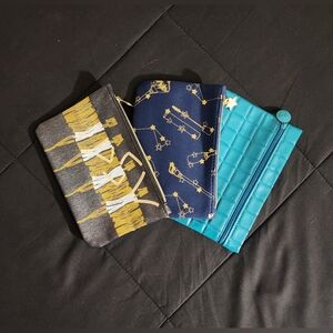 IPSY Set of Three Stylish Make Up Pouches (NWOT)